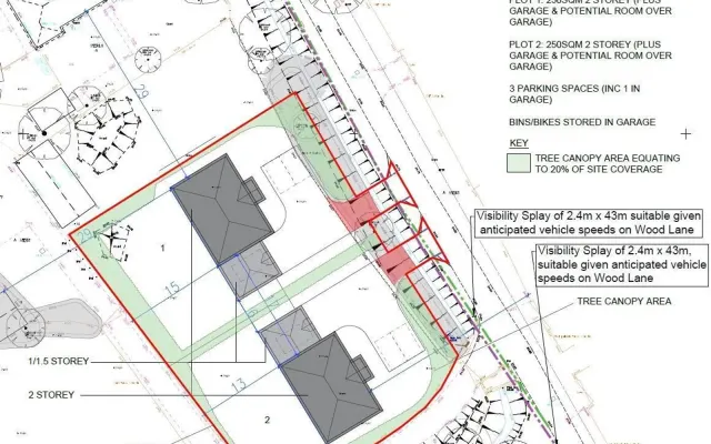 Photo 3 — Building plot, Wood Lane, Willington,...