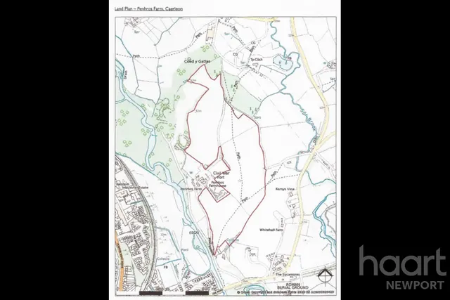 to the North, Caerleon, NP18