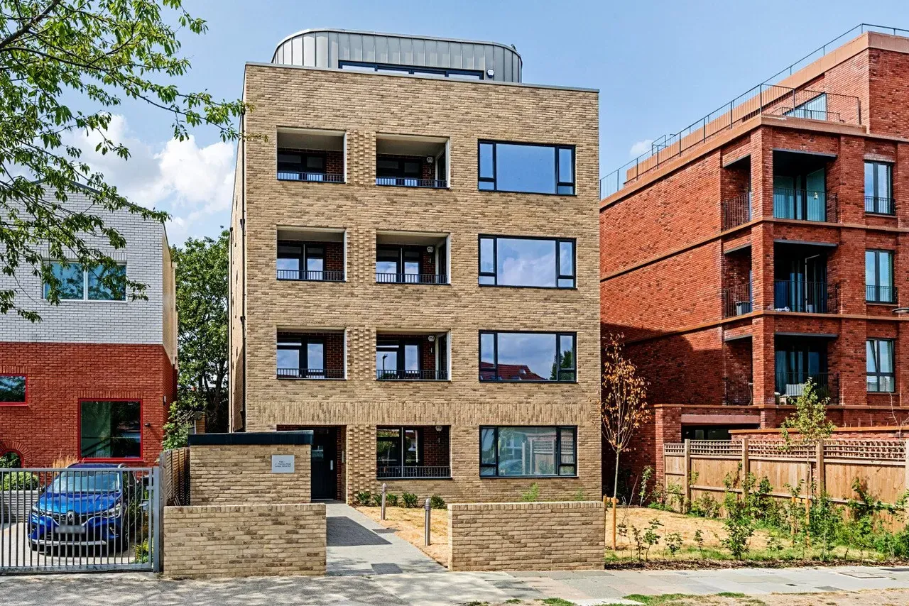 Brick building front