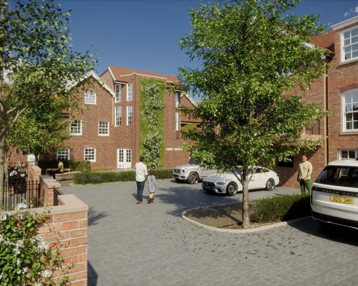 Courtyard CGI exterior