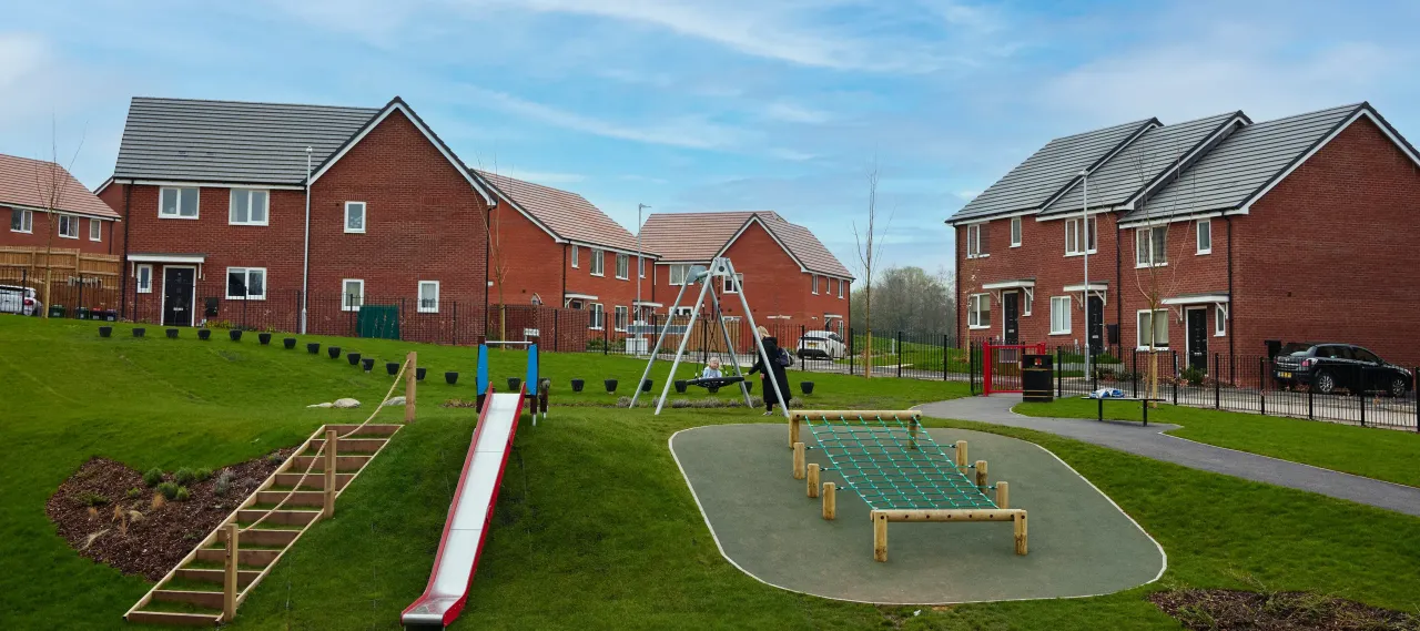Assembly Park homes and play area