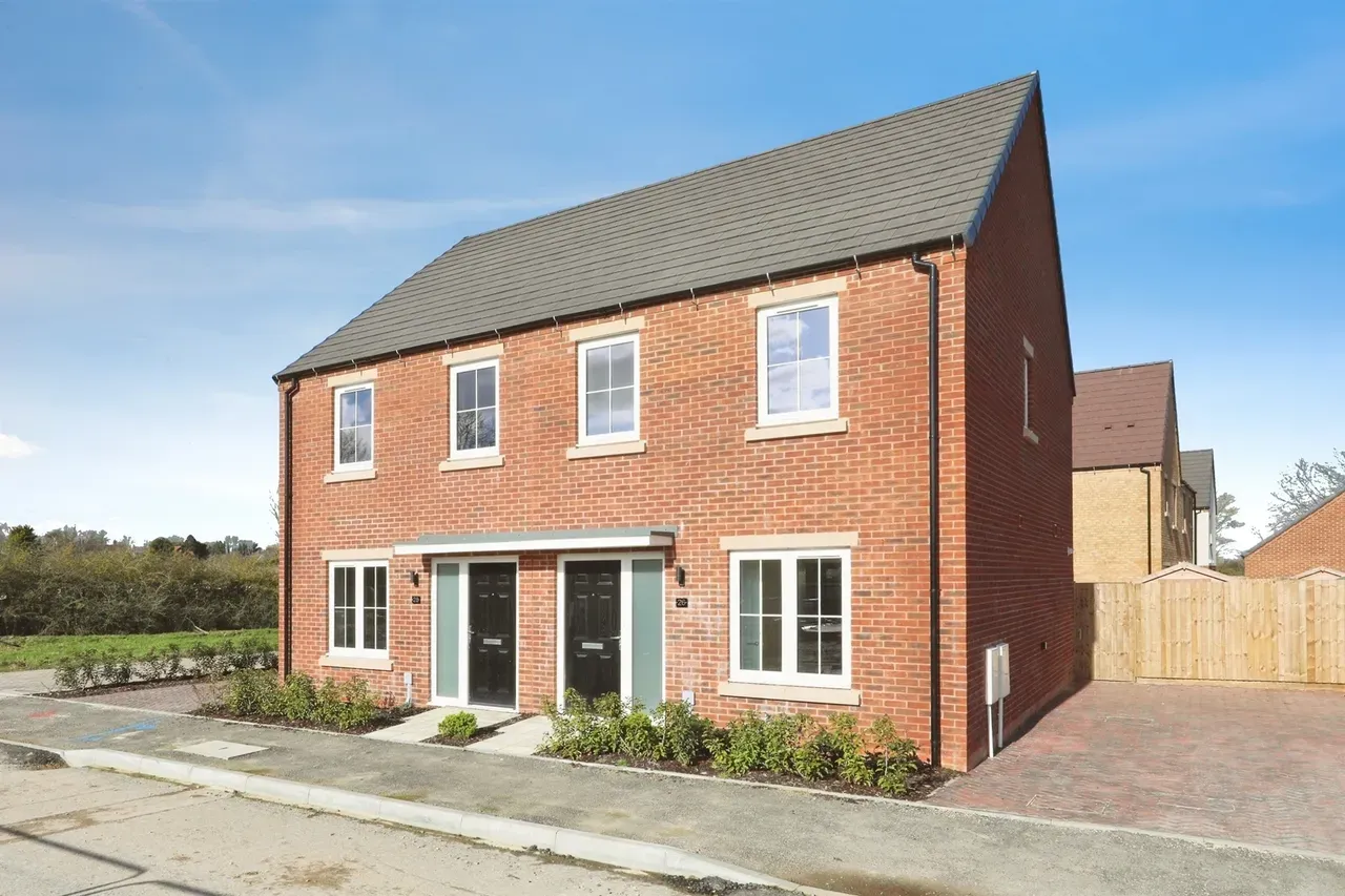 Brick semi-detached homes