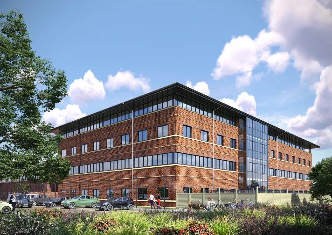 Brick building CGI