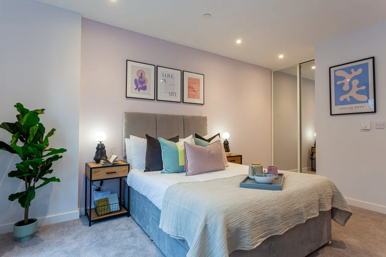 Castle Park View illustrative apartment bedroom