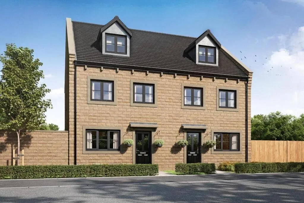Three-storey townhouses render