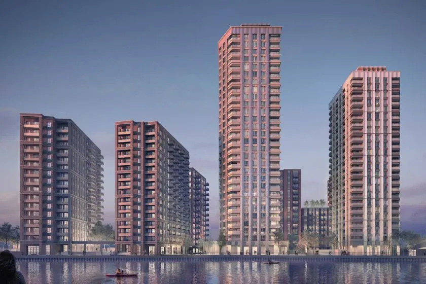 Crown Wharf riverfront development — CGI