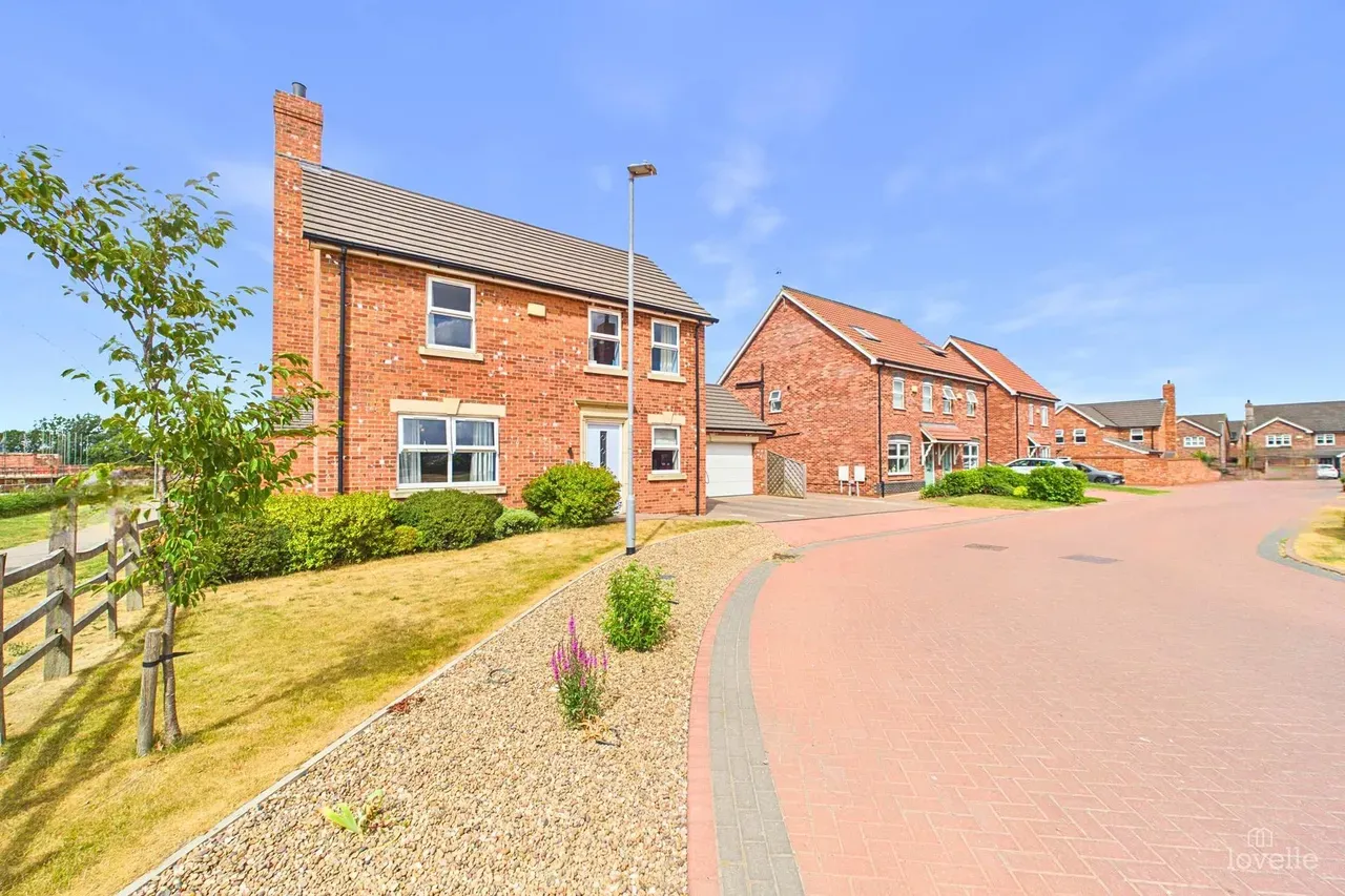 Brick detached home exterior
