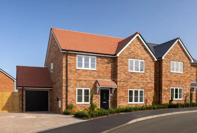 Brick detached home exterior