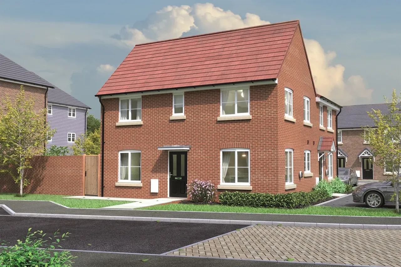 Brick house exterior CGI
