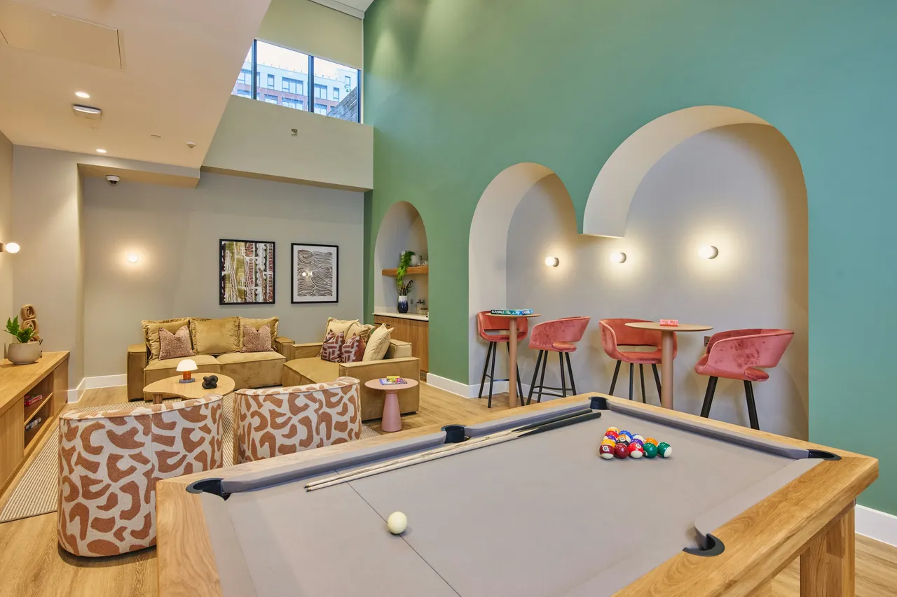 Resident lounge and games area