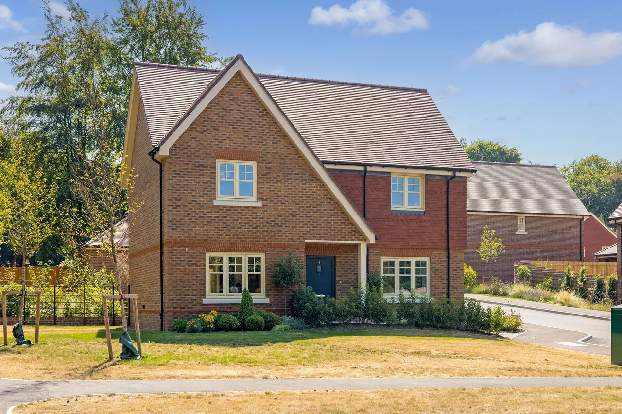 Brick family house exterior