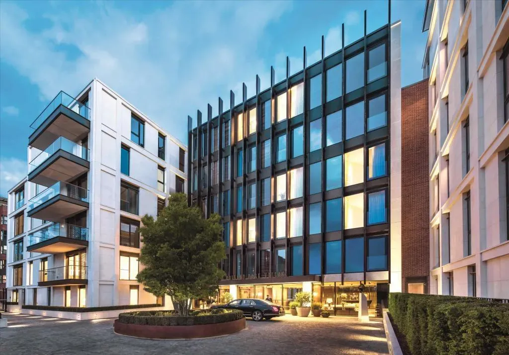 Evening building exterior