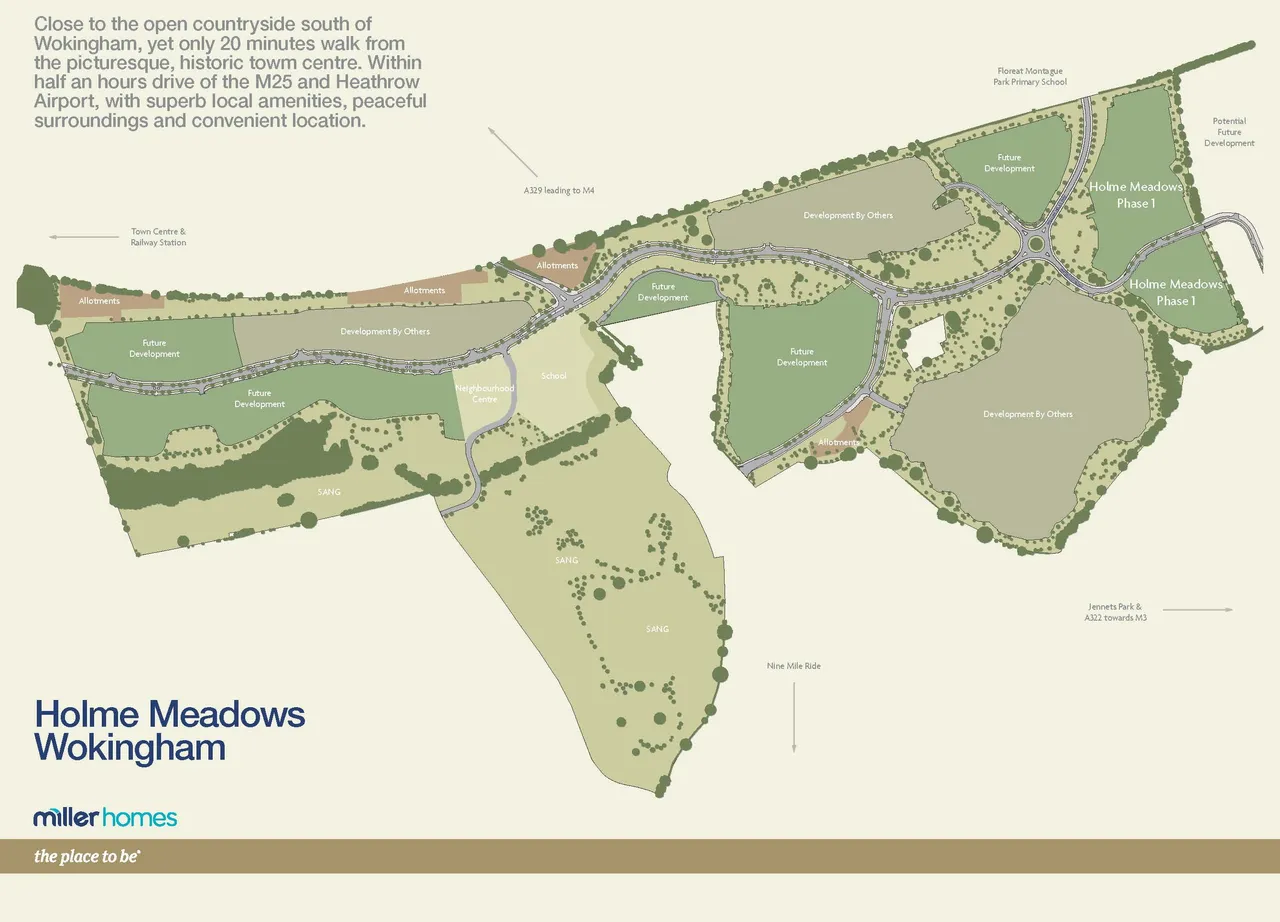 Holme Meadows, Wokingham: new homes by Miller Homes