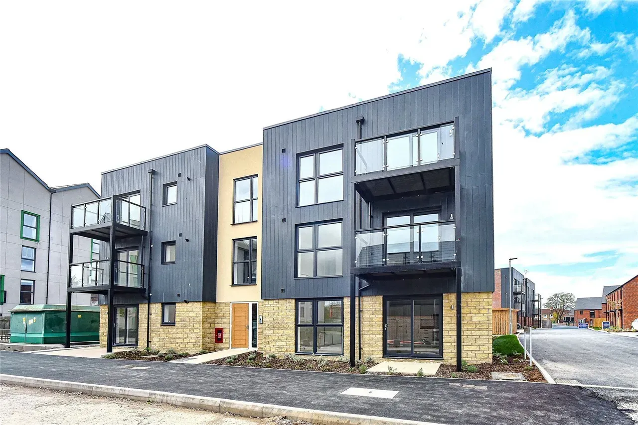 Modern apartment block exterior