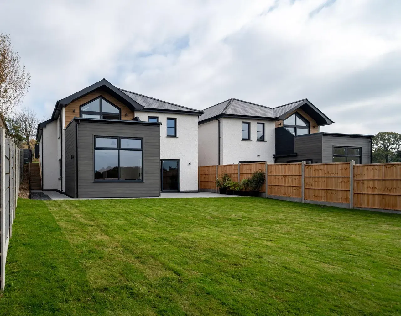 Rear exterior with lawn
