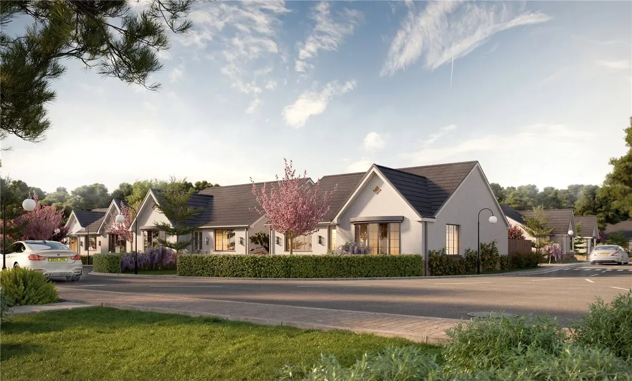 Bungalow row exterior