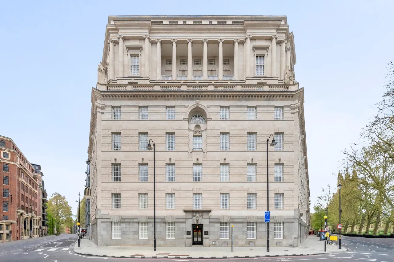 Classical stone facade