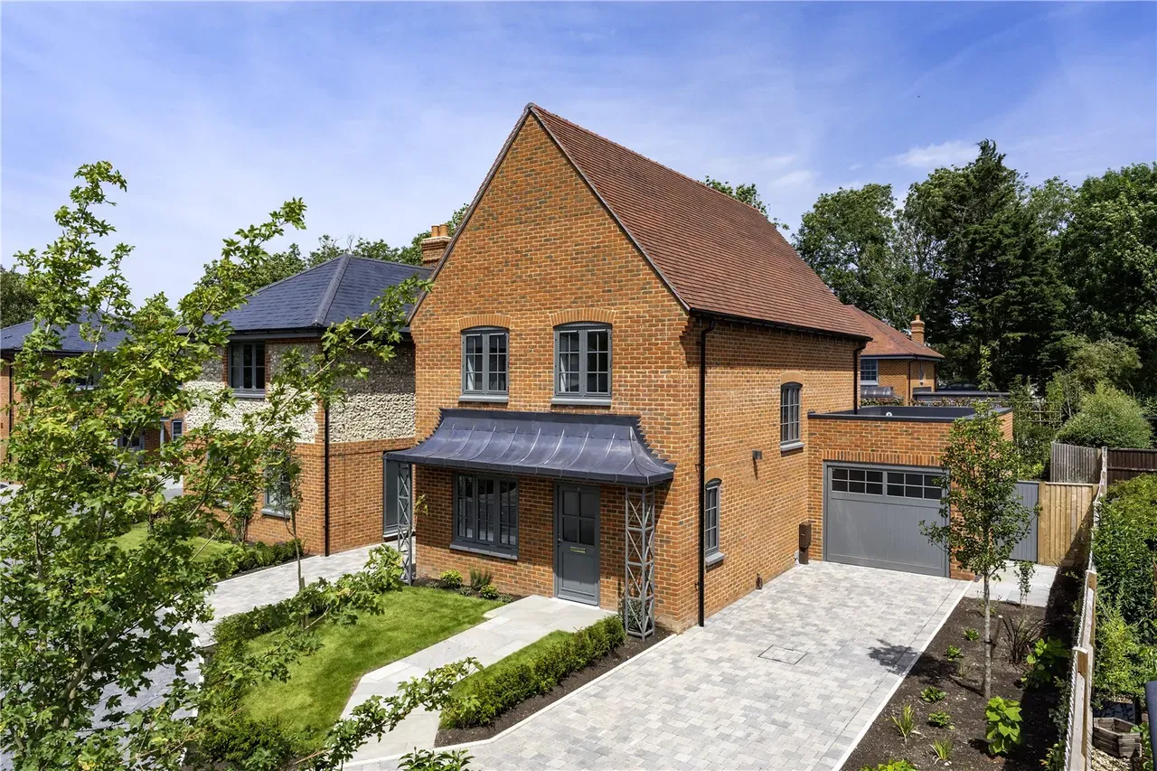 Brick detached house exterior