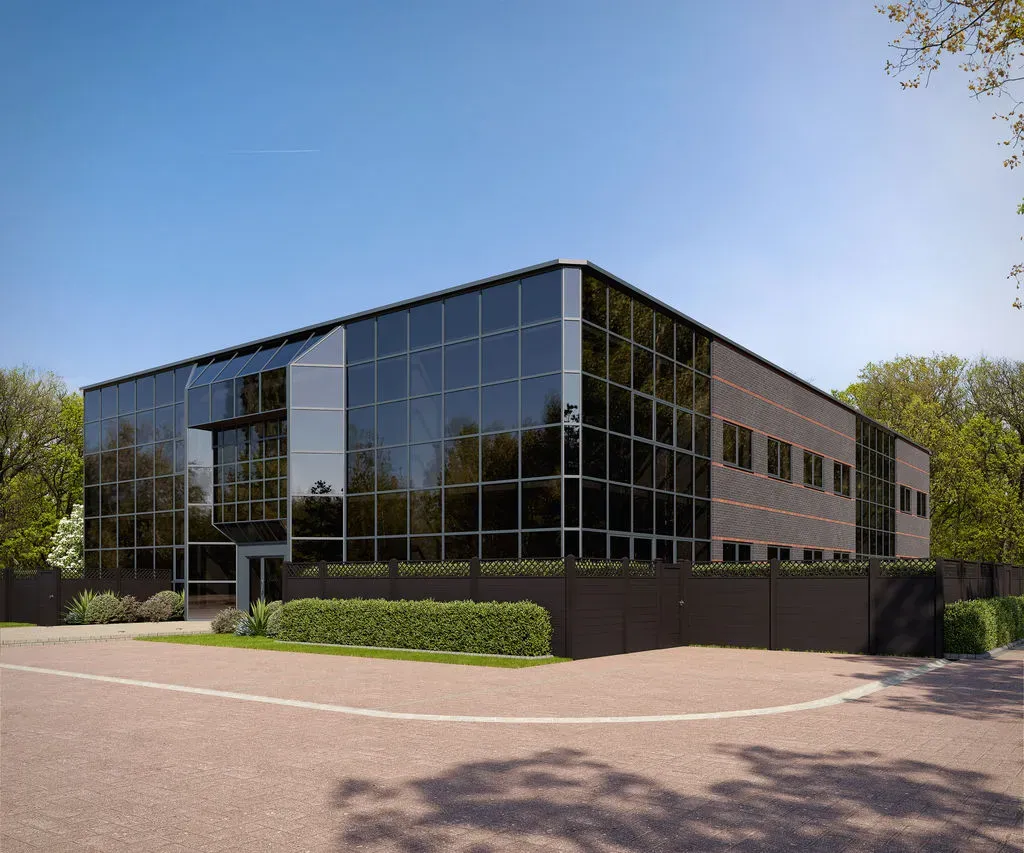 Glass-fronted building exterior