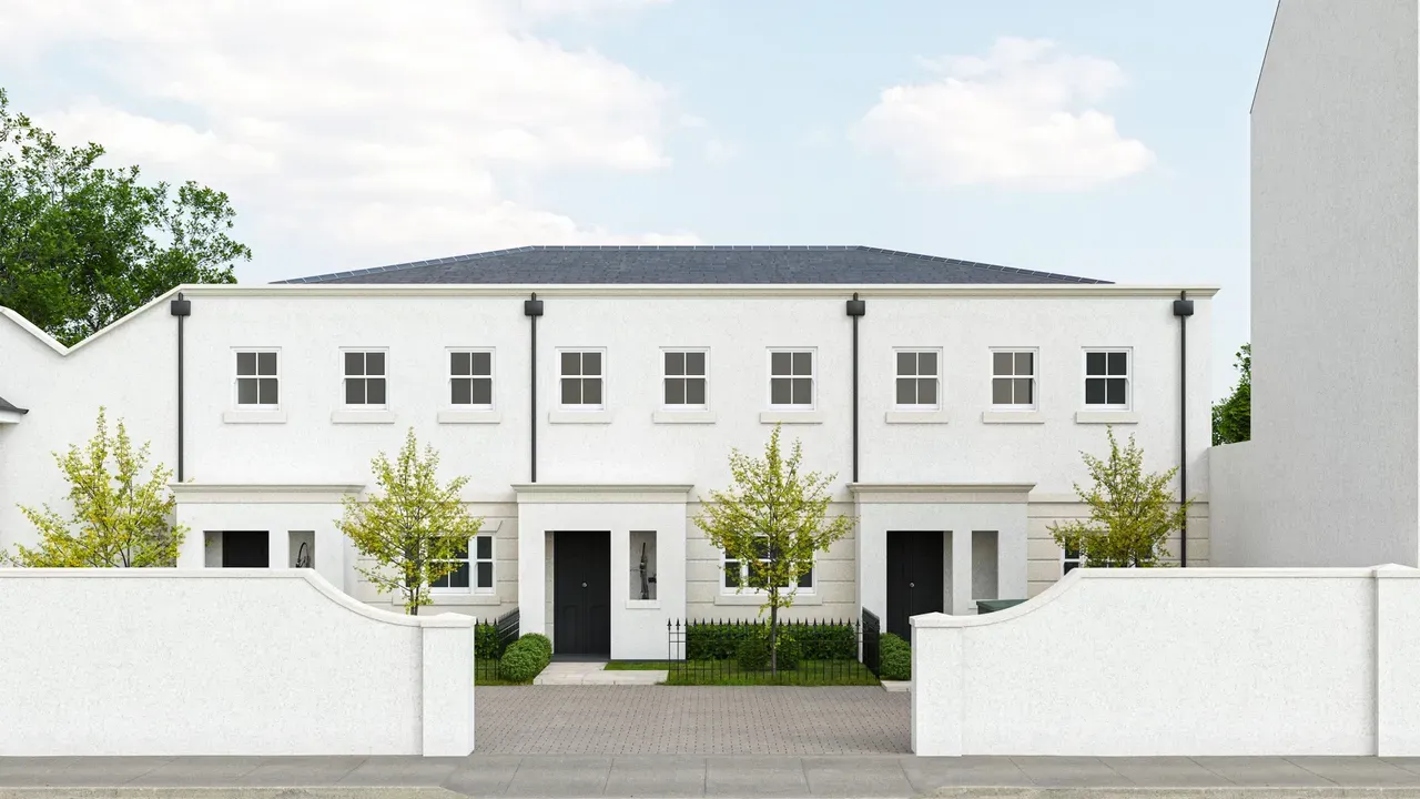 White terrace street view
