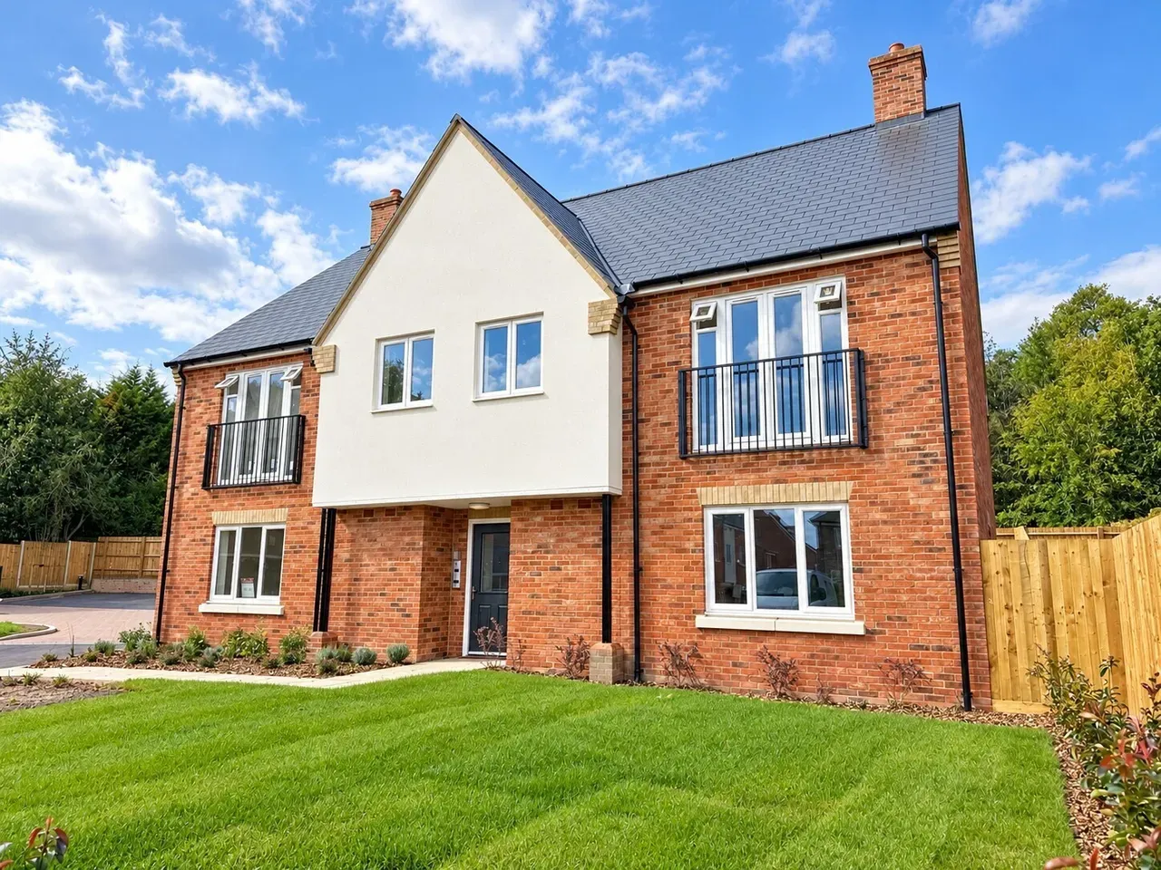 Brick family home exterior
