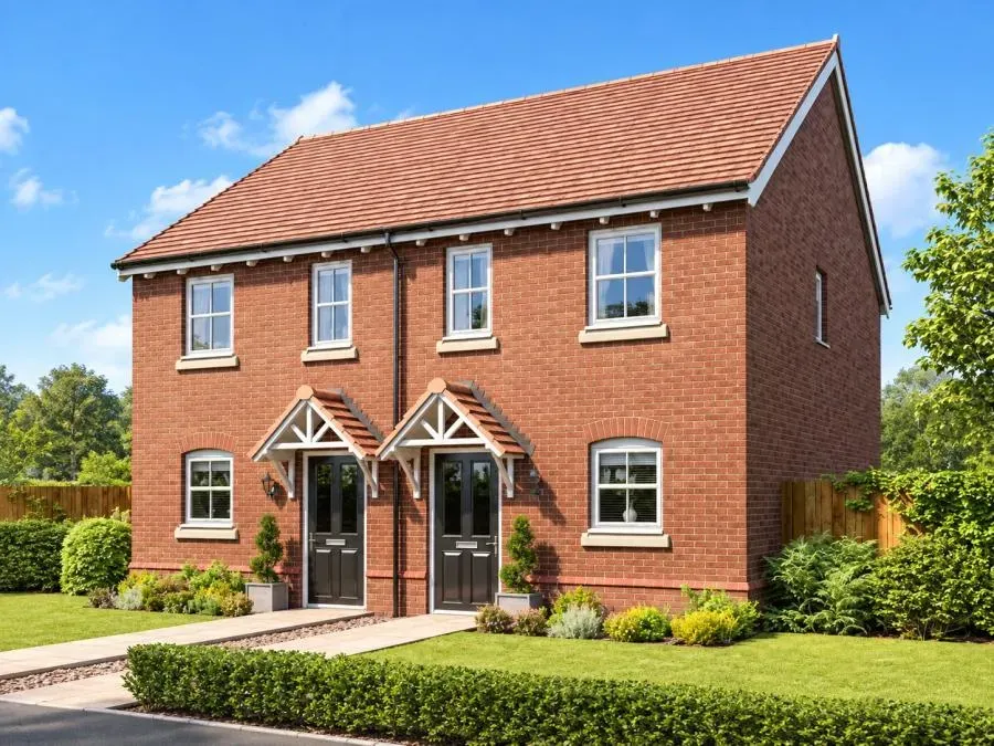 Semi-detached homes exterior