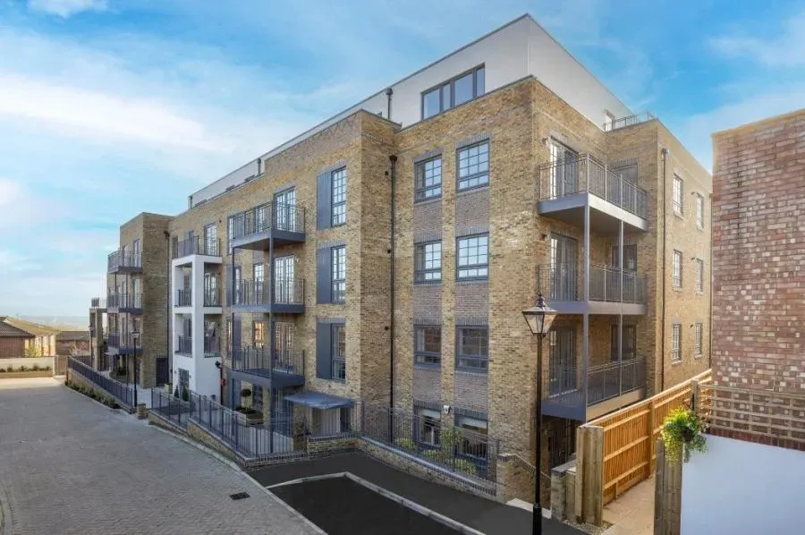Brick apartment building exterior