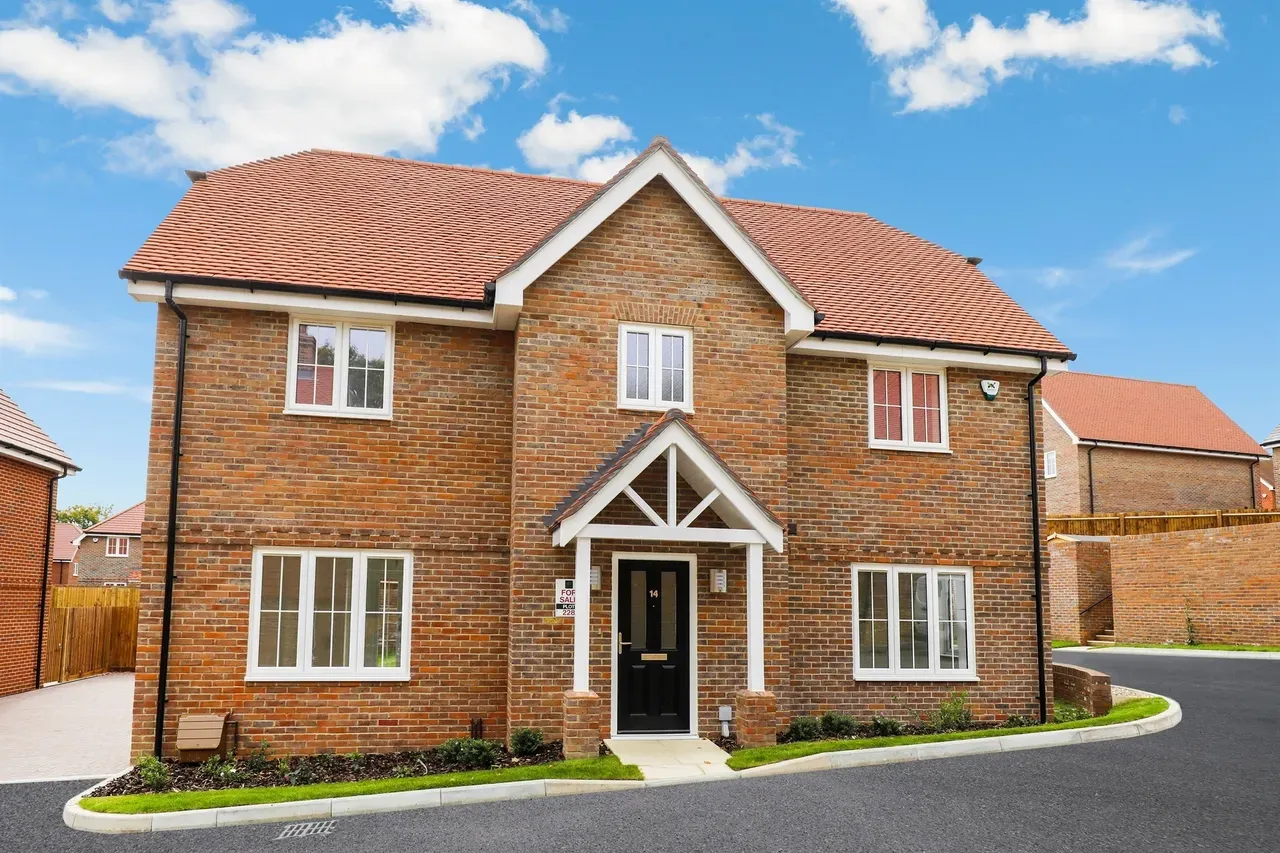 Brick detached house exterior
