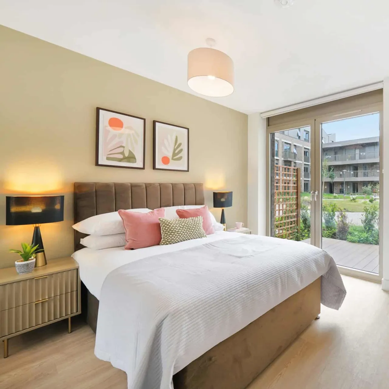 Illustrative furnished bedroom at The Oakgate
