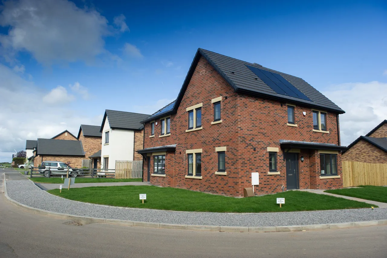 Completed homes at The Points, Durdar