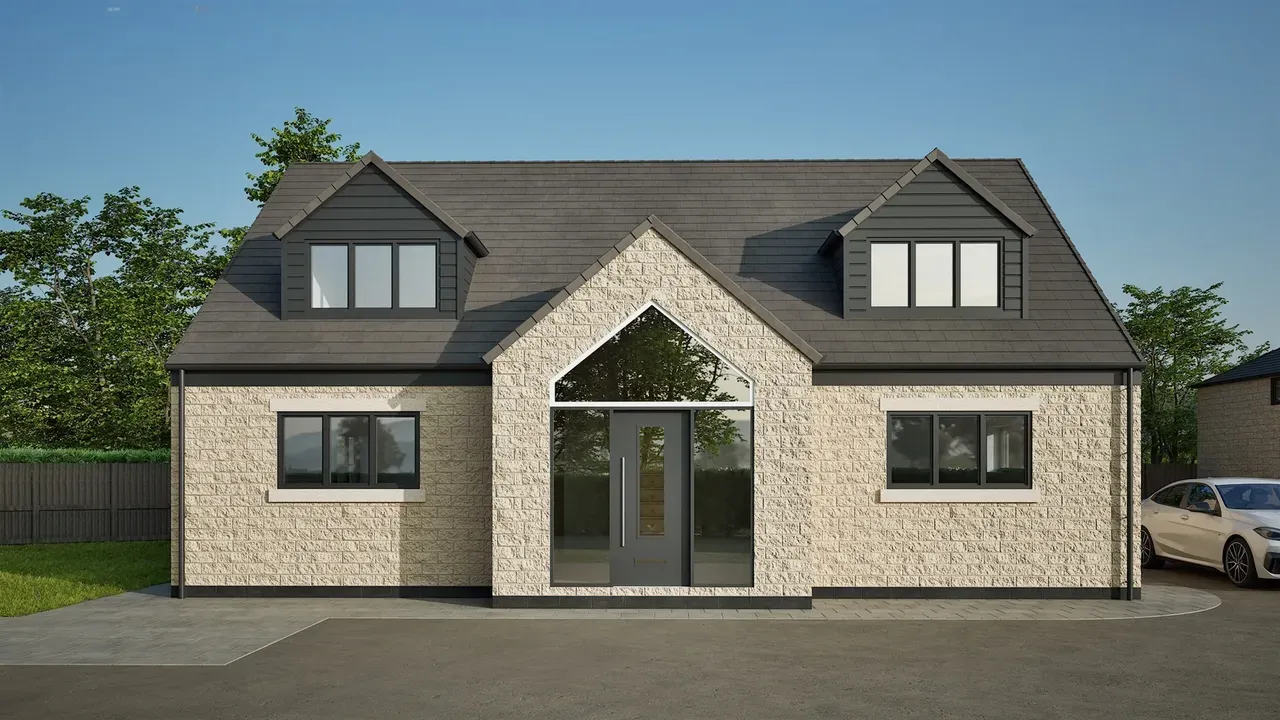 Dormer bungalow CGI front