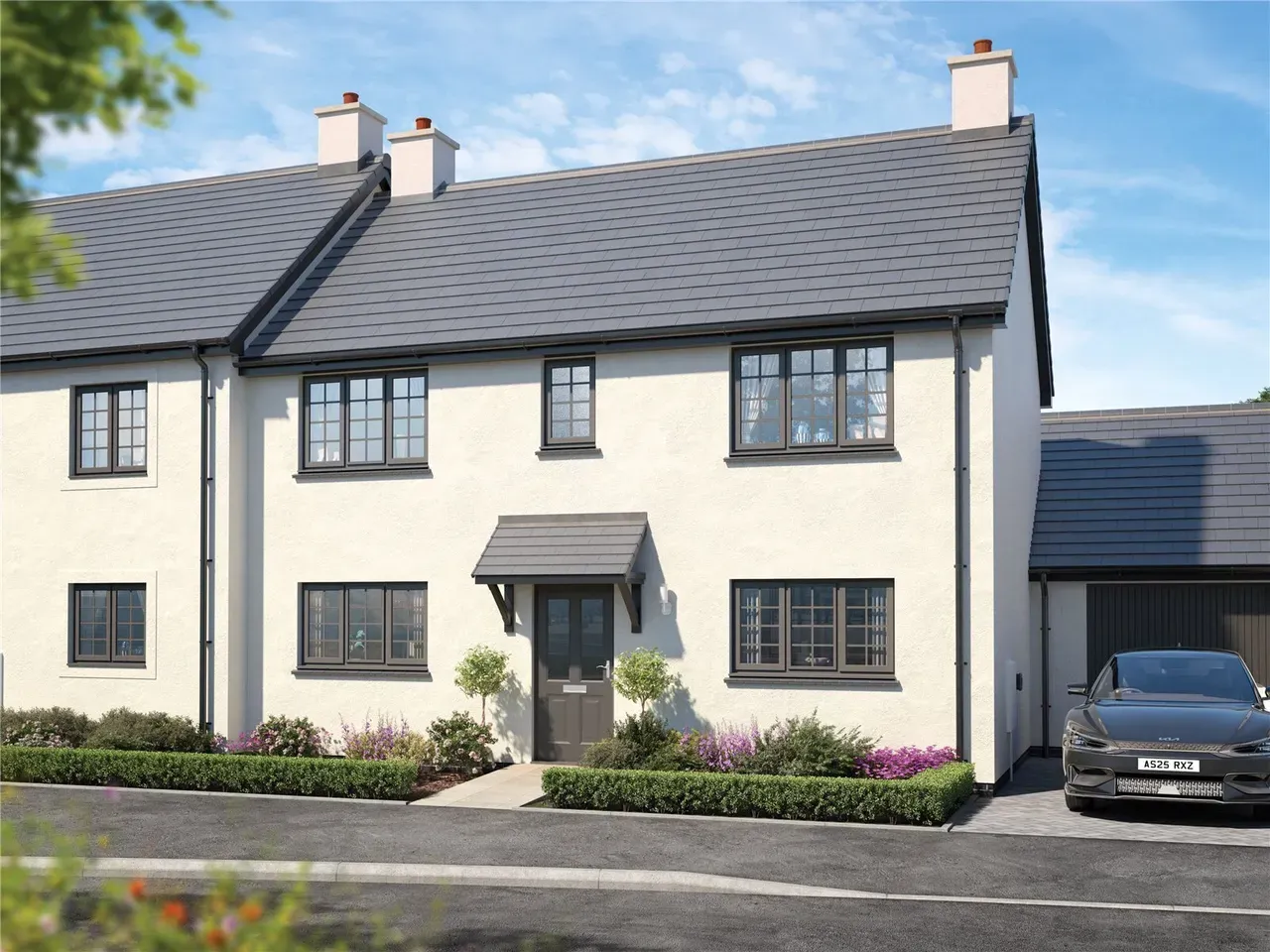 Semi-detached house exterior