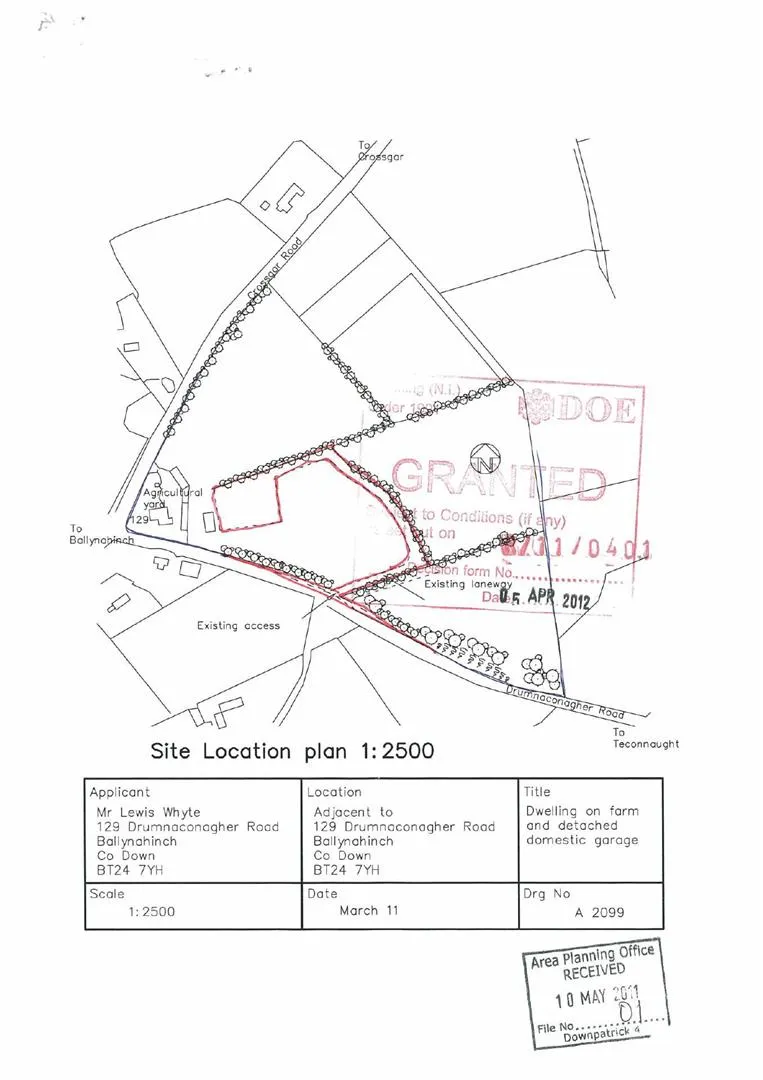 4 bed land - building plot for sale, Drumnaconagher Road, Ballynahinch, BT24
