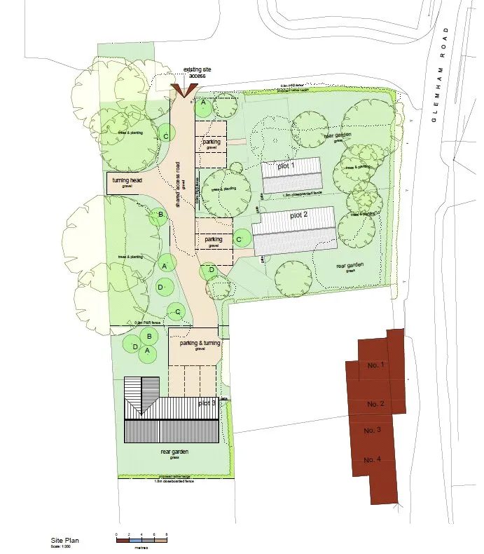 development for sale, Glemham Road, Sweffling, IP17