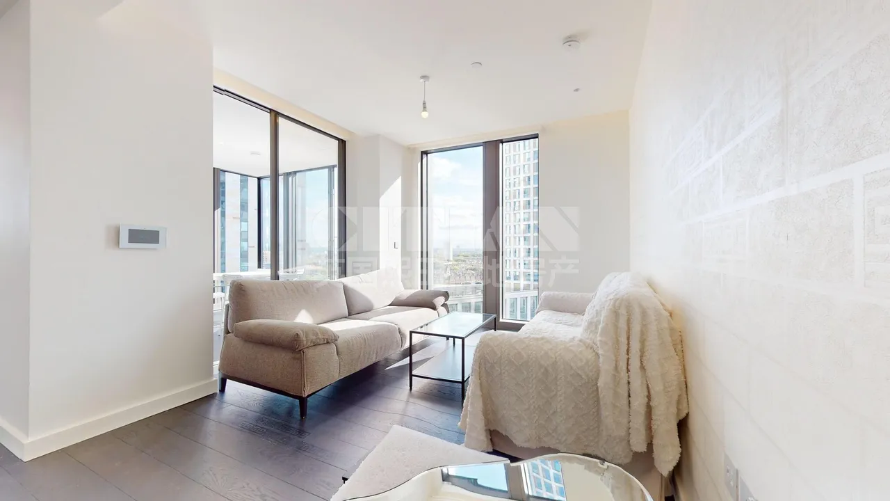 2 bed flat to rent, Damac Tower, Nine Elms, SW8