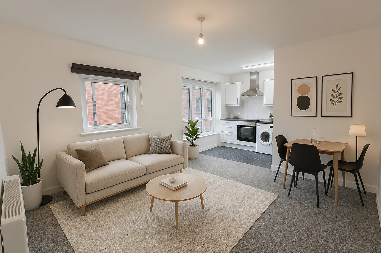 2 bed flat to rent, Chardlace Walk, Lace Market, NG1