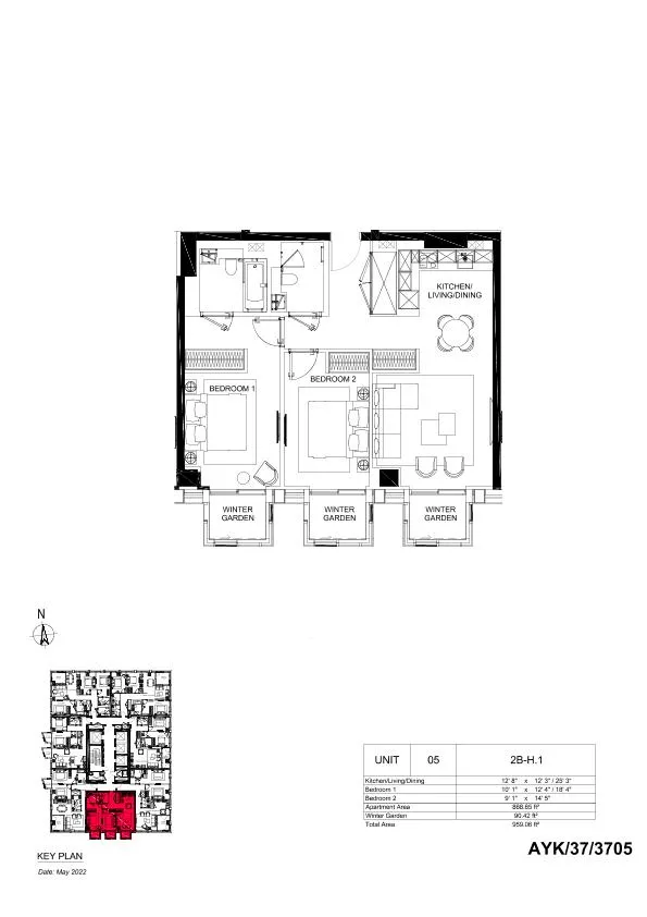 37th Floor 2 Bedroom Flat Damac Tower, Nine Elms, SW8, photo 12