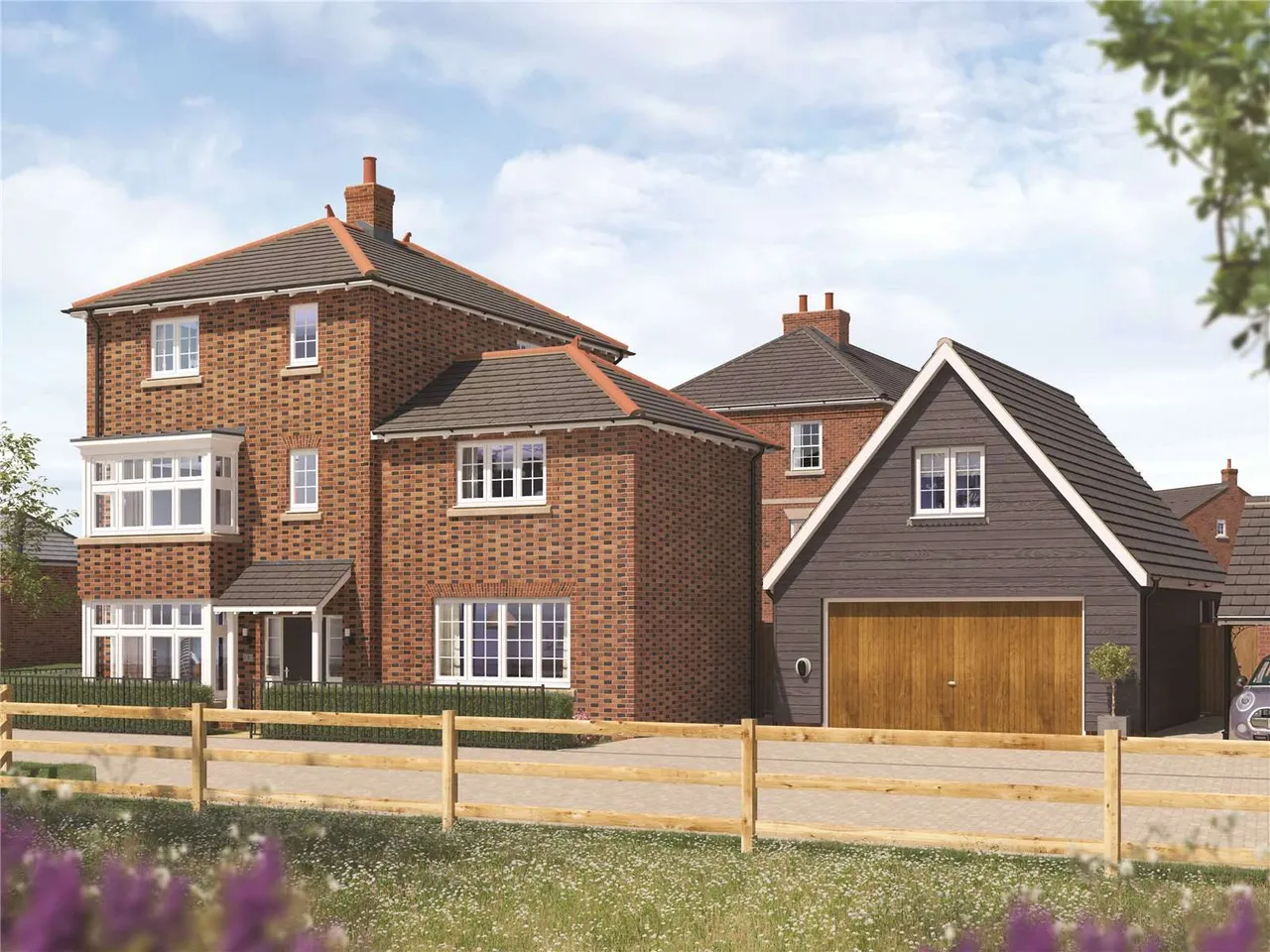 3 bed new development for sale — Ochre Meadows, The Green, Theale, Berkshire, RG7 5DR