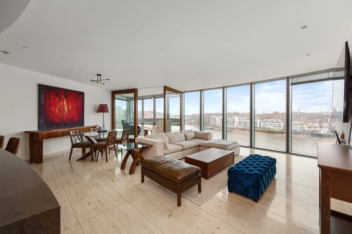 3 bed flat for sale, The Tower, St George Wharf Lambeth, SW8