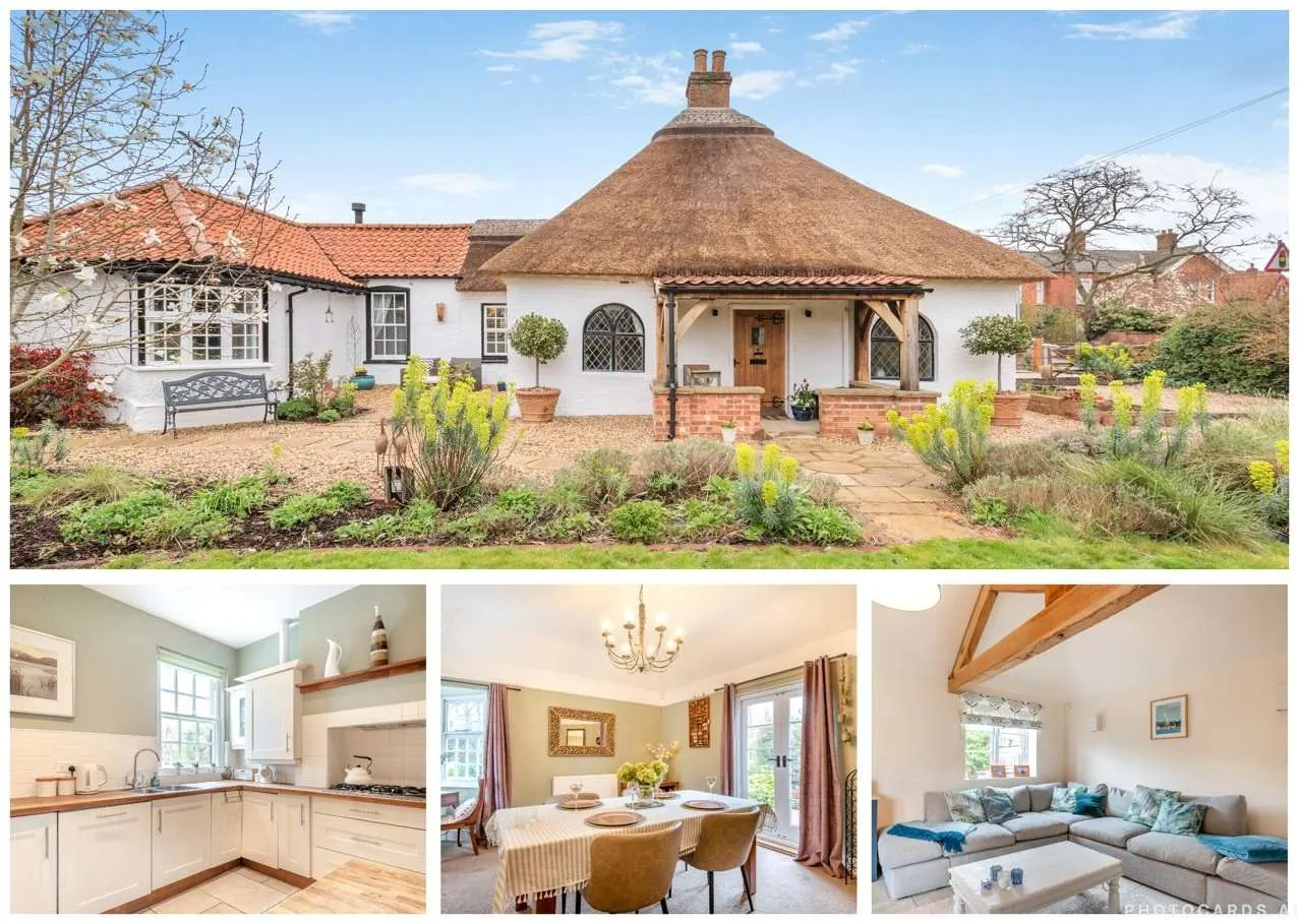 4 bed house for sale — The Thatched Cottage, 19 High Street, Collingham, Newark, NG23 7LA