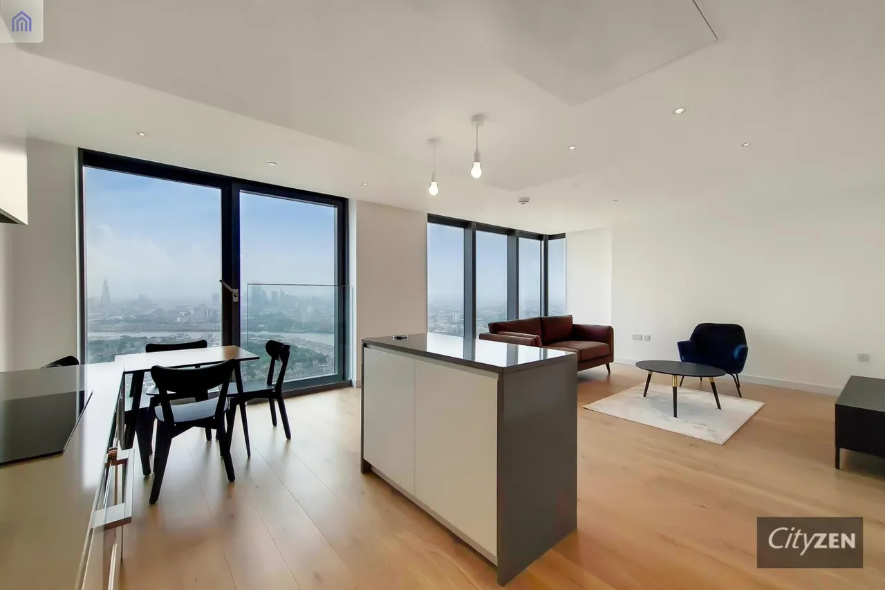 2 bed flat to rent, Marsh Wall, London, E14