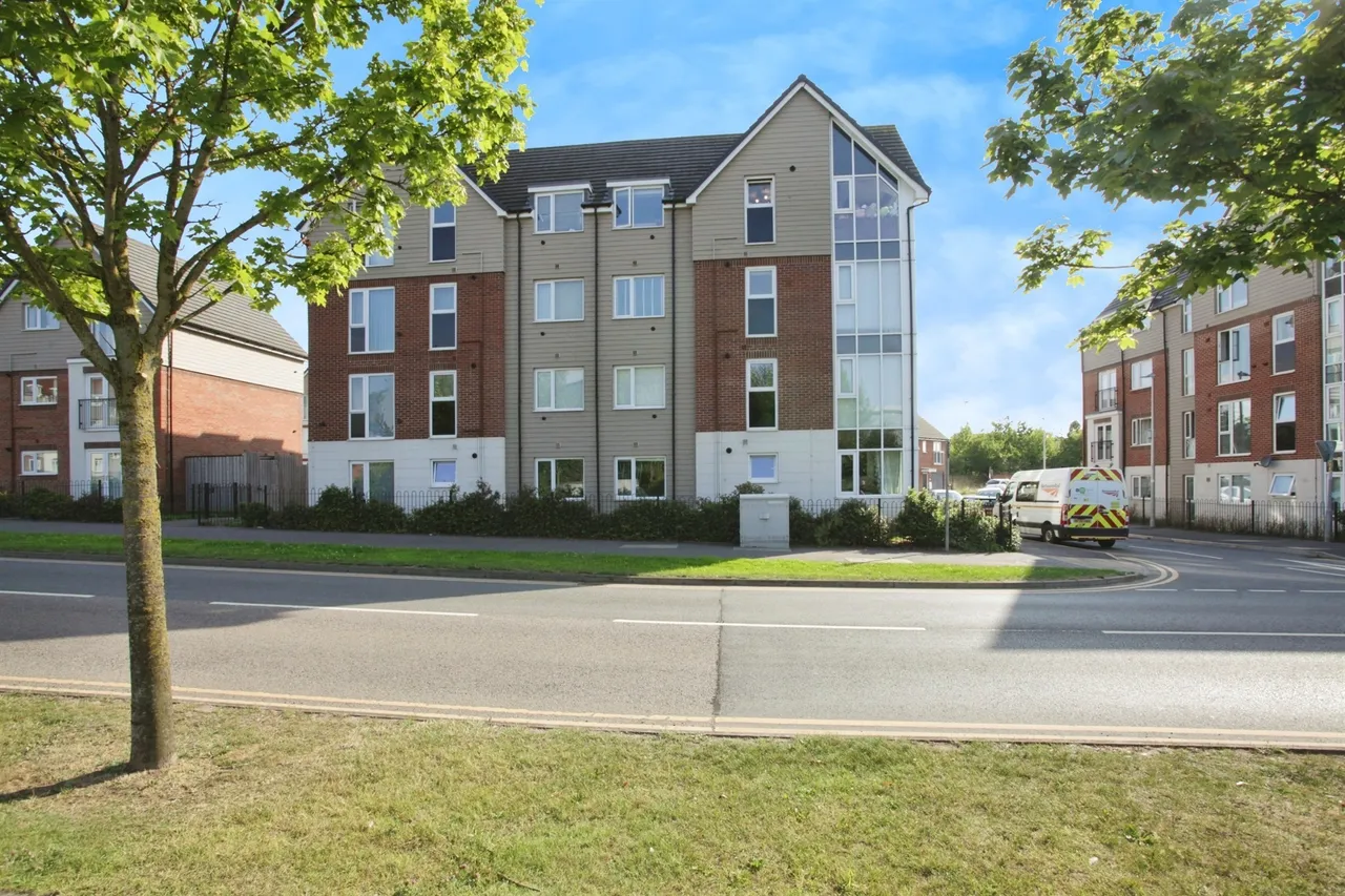 2 bed flat for sale, Anton Close, Rugby, CV21