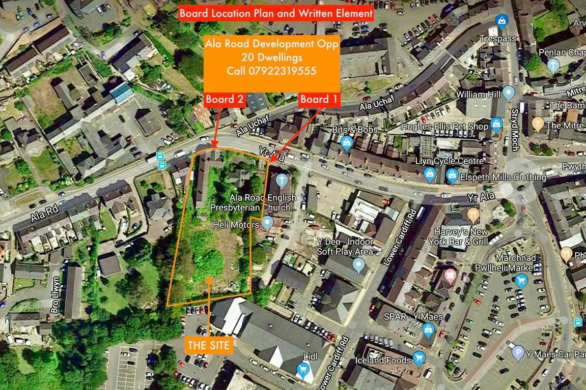 4 bed land for sale, Ala Road, Pwllheli, LL53