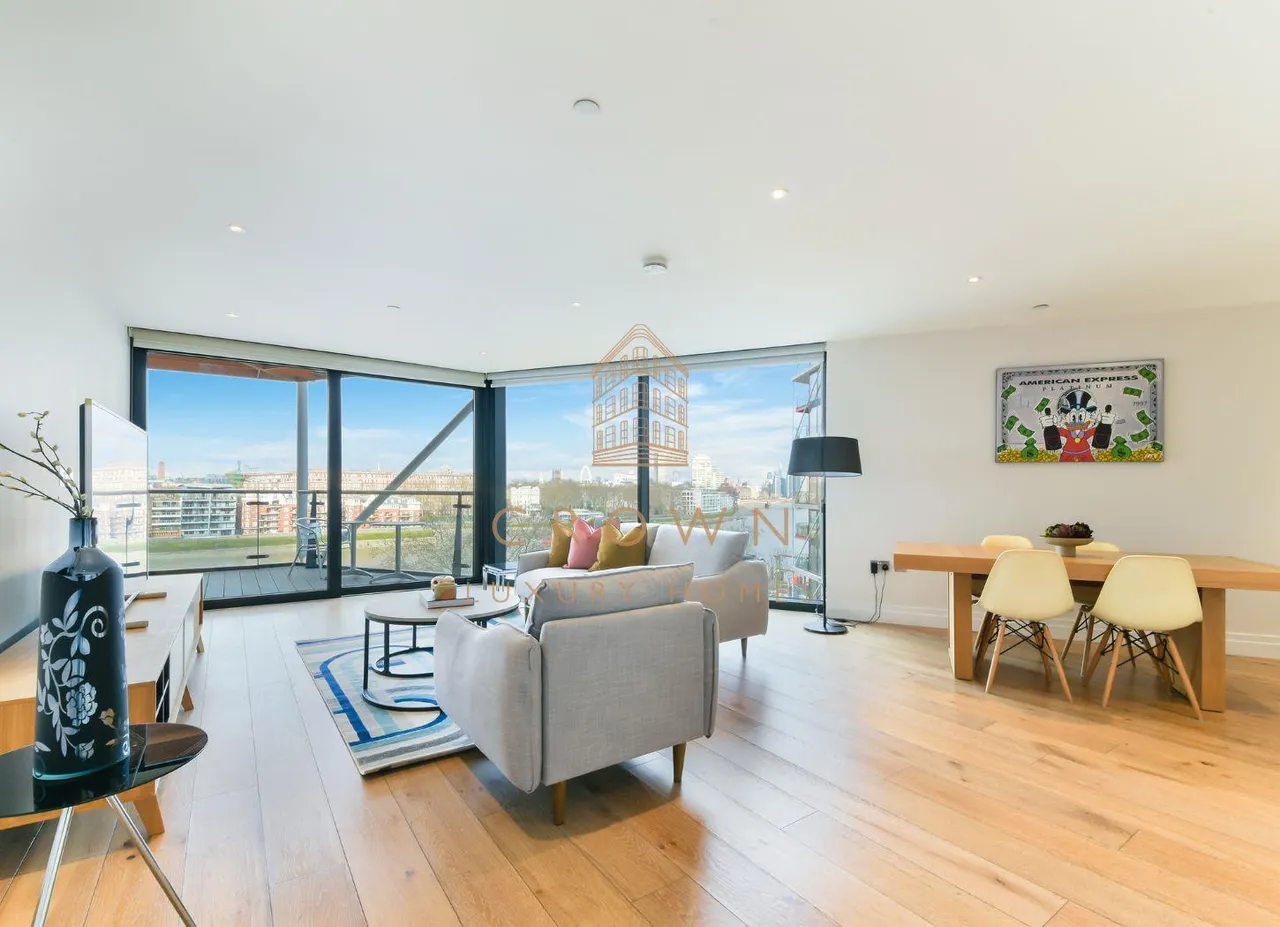 2 bed flat to rent, Riverlight Quay, London, SW11
