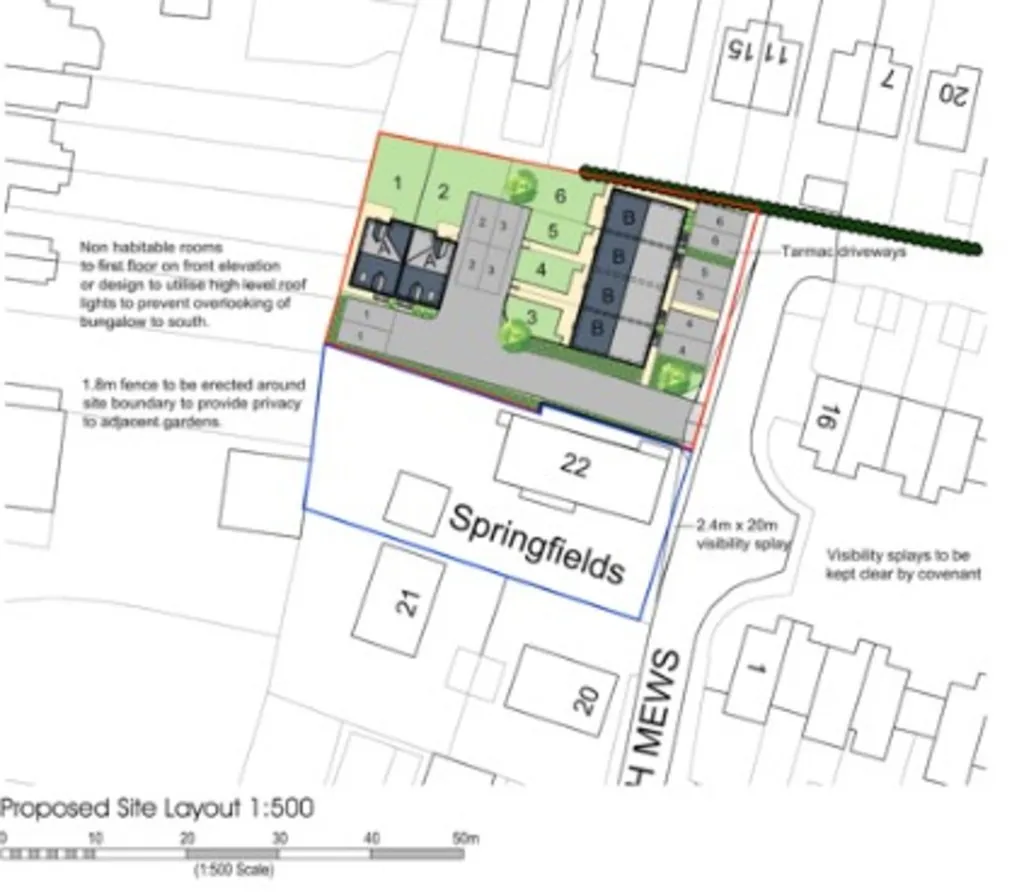 land for sale, Church Mews, Hatton