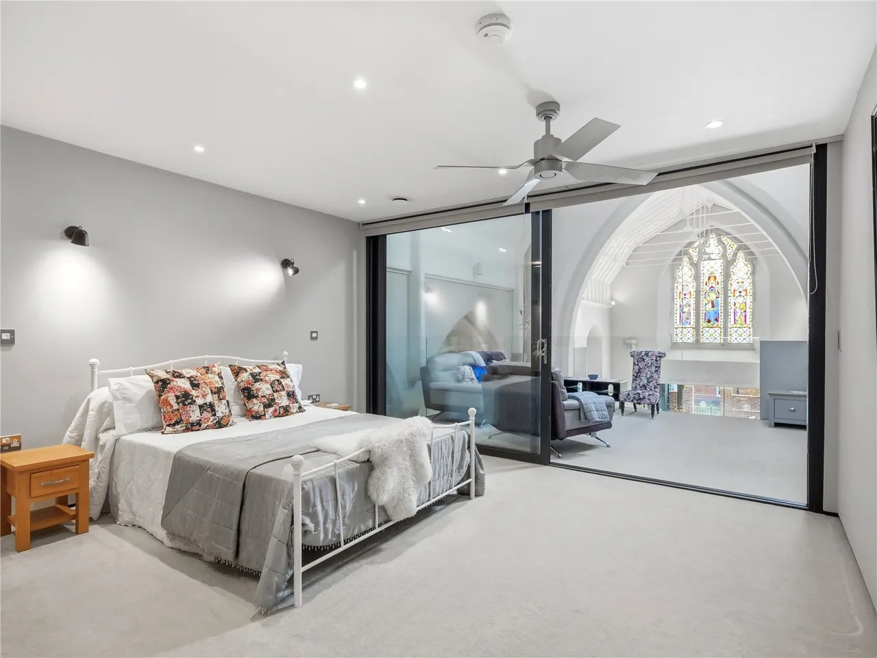A remarkable former chapel where breathtaking ecclesiastical architecture meets luxurious contemporary living, set withi, photo 21