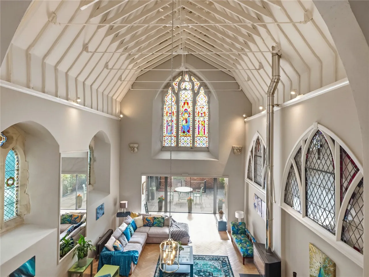 A remarkable former chapel where breathtaking ecclesiastical architecture meets luxurious contemporary living, set withi, photo 23
