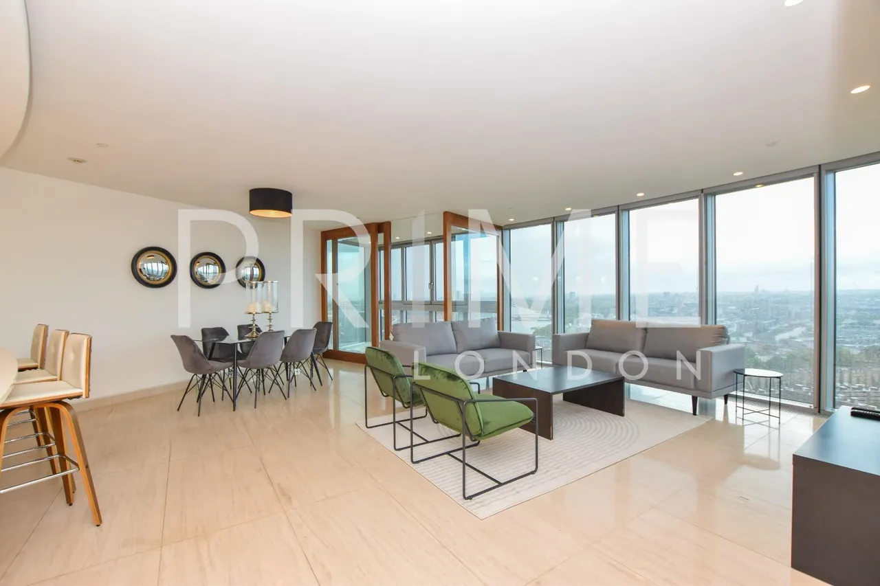 3 bed flat for sale, The Tower, One St George Wharf, SW8