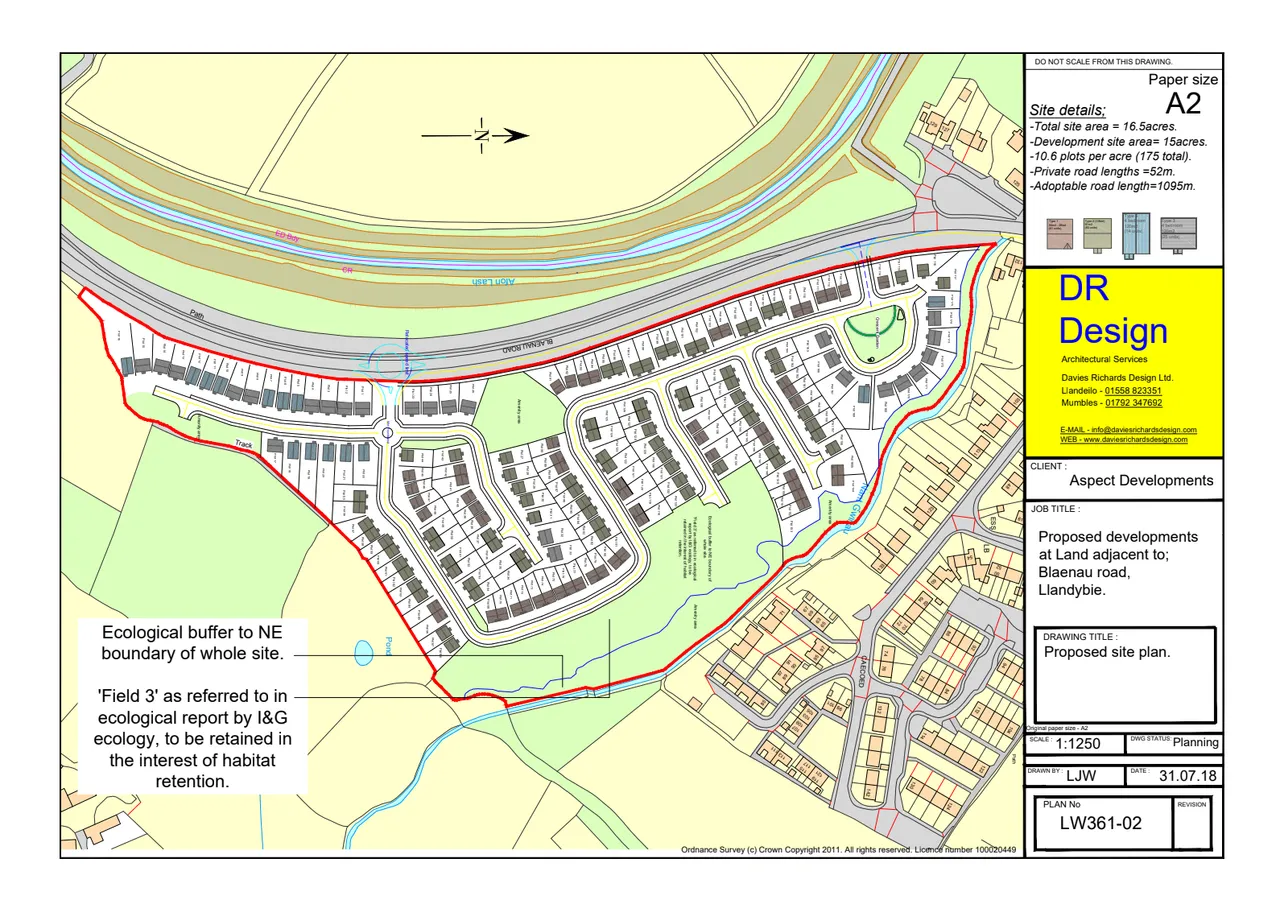 land for sale, Blaenau Road, Llandybie, SA18