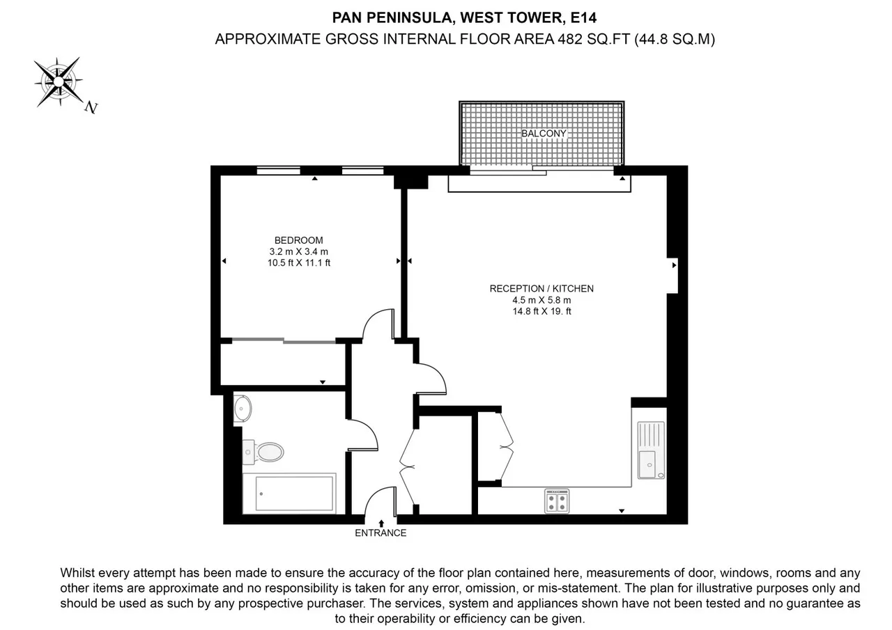 West Tower, 1 Pan Peninsula, Pan Peninsula Square, Canary Wharf, E14, photo 12